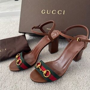 Firenze Gucci Horebit Block Heeled Sandals